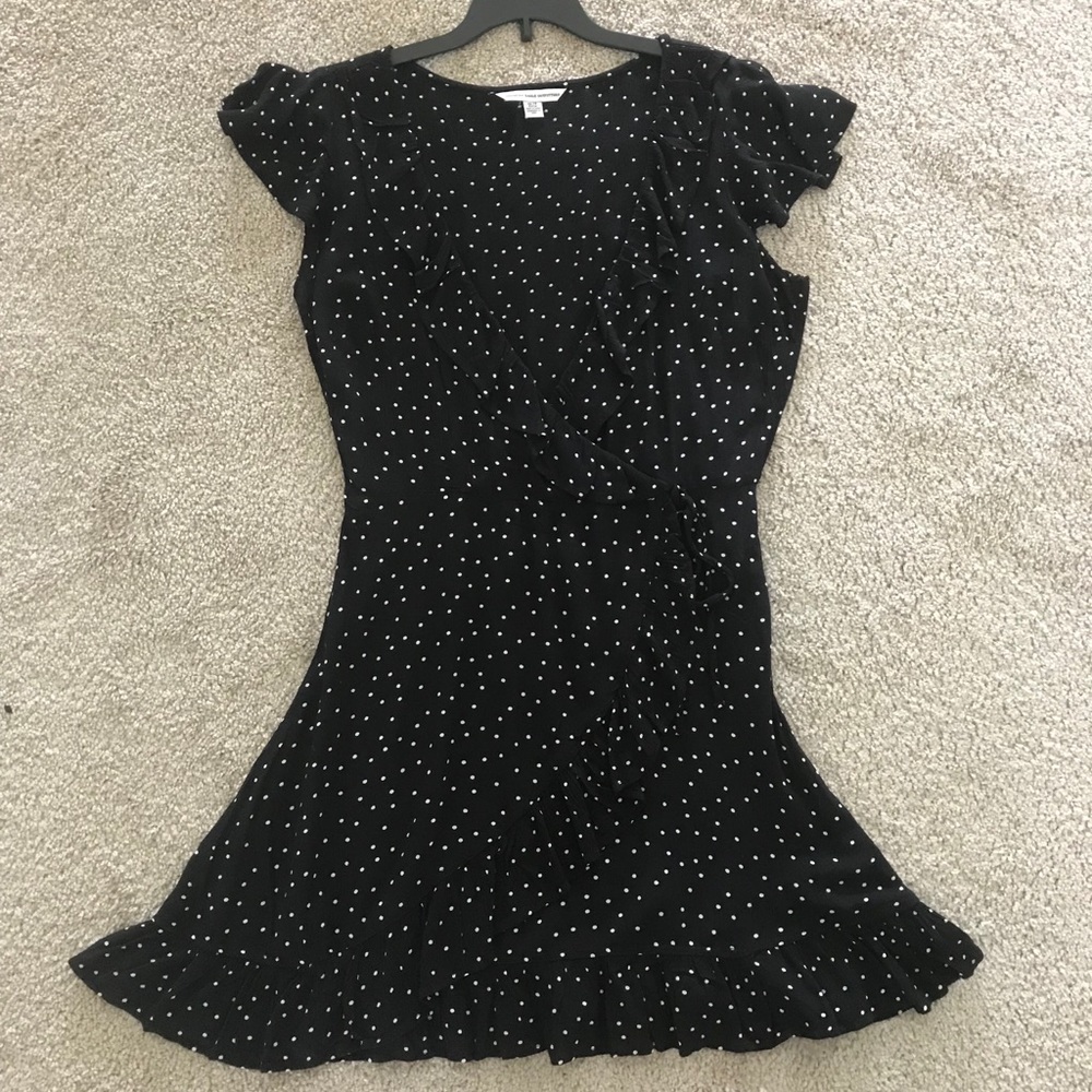 Black and white polka dot dress